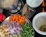 ভেজিটেবল মশলা পোলাও (vegetable masala pulao recipe in Bengali) রেসিপি ধাপ - 1 ছবি