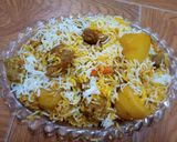 A picture of step 10 of Beef Biryani.