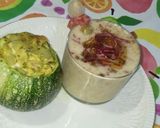 Foto del paso 5 de la receta Calabacines rellenos de huevo, verduras y embutido de pavo