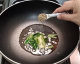 A picture of step 1 of Laal Saag (Red Spinach).
