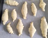 Une image de l'étape 5 de Croissants (pâte levée feuilletée).