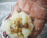A picture of step 2 of Coconut ladoo with milkmaid.