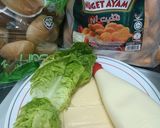 Gambar langkah 1 resipi Mini burger.