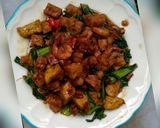 Foto langkah ke 3 dari resep Tumis pokcoy (udang,tahu,tempe) saus tiram.