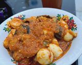 Foto langkah ke 6 dari resep Balado Terong Udang Telur Puyuh.