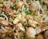 A picture of step 6 of Kofta pulav.