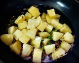 A picture of step 1 of Farali Jeera Aloo.