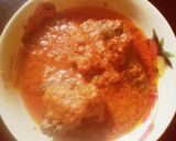 A picture of step 3 of Amala & Ewedu soup.