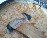 A picture of step 2 of Apple carrot kheer made in jaggery.