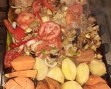 Foto del paso 3 de la receta: Cocinando en la plancheta. Súper rápido y fácil