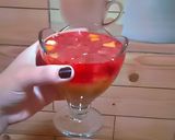 صورة لخطوة 1 من وصفة تحلية الفلان فاني وفراولة مع الفواكه🍓🍑🍌🍸