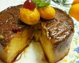 A picture of step 11 of Eggless mango bread custard pudding.
