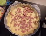 Une image de l'étape 1 de Quiche aux dés de jambon.