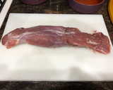 Foto del paso 2 de la receta: Judías verdes hervidas con patatas y rollitos de solomillo con lámina de calabacín y queso