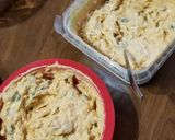 A picture of step 3 of Buffalo Chicken Dip Deviled Eggs.