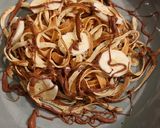 Une image de l'étape 4 de Spaghetti de crêpes banane 🍌 Nutella.