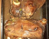 A picture of step 4 of Sheep head and trotters.