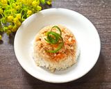 Foto langkah ke 4 dari resep Nasi Tim Udang.
