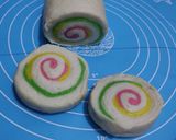 Foto langkah ke 9 dari resep (Sourdough Discard) Rainbow Mantau.