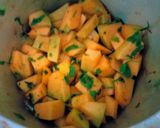 A picture of step 2 of Pumpkin and methi ki sabzi.