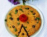 A picture of step 5 of Veg Olive Semolina Savoury Cake.