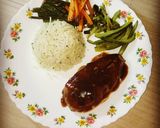 চিকেন স্টেক উইথ হার্ব রাইস এন্ড সস (Chicken steak with herb rice and sauce recipe in Bengali) রেসিপির ধাপ 8 ছবি