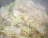 A picture of step 3 of Cabbage with Sausage Batch 2023.