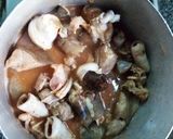 A picture of step 2 of Boiled Yam with Goat meat and assorted meat peppersoup.