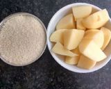 A picture of step 1 of Feast special curd vada.