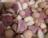 A picture of step 4 of Sig's loin of pork bake.