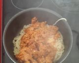 Foto del paso 4 de la receta: Pasta con picadillo y salsa de queso azul