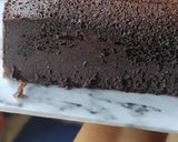 Foto langkah ke 6 dari resep Brownies kukus super nyoklat basic kue ultah.
