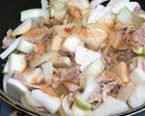 A picture of step 3 of Japanese Miso Daikon Radish with Pork.