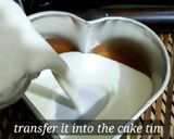 A picture of step 5 of Caramel Egg Pudding with dryfruits.
