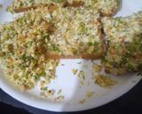 A picture of step 3 of Paneer semolina open toast.