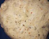 A picture of step 1 of Layers masala papdi.