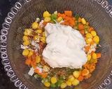 A picture of step 2 of Vegetable curd sandwich.