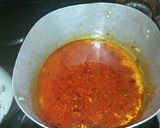 A picture of step 2 of Macroni jollof.