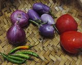 ஆப்பம் கத்திரிக்காய் தக்காளி பஜ்ஜி ரெசிபி ஸ்டேப் 1 புகைப்படம்