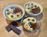 Une image de l'étape 3 de Tapioca au lait végétal, chocolat noir et banane.