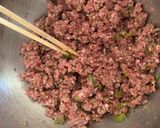 A picture of step 2 of Beef Gyoza.
