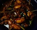 Foto langkah ke 3 dari resep Cumi Kecap Saos Tiram Cabe Ijo.