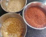 A picture of step 1 of Ragi idli.