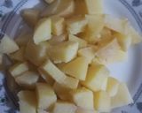 A picture of step 1 of Chana Chaat.