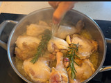 Pollo con setas