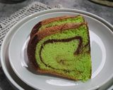 Foto langkah ke 5 dari resep Bolu Pandan Coklat.