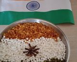 A picture of step 1 of કઠોળના ત્રિરંગા.