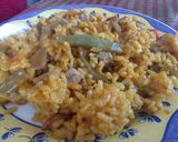 Foto del paso 10 de la receta: Paella de verduras con atún fresco