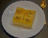 A picture of step 6 of Sevani or Turkish style Semolina Cake.
