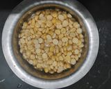 A picture of step 1 of Fried Gram Dal.